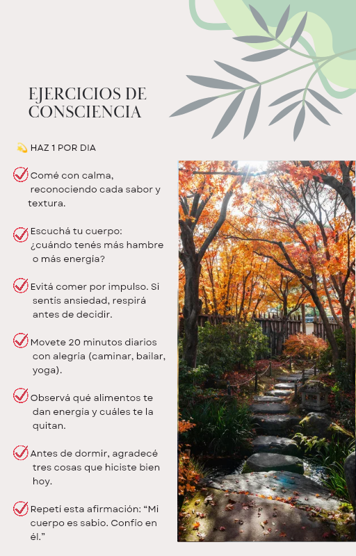 Peso consciente : plan 30 dias para reconectar y bajar de peso